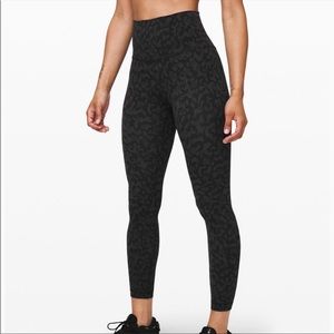 Black cheetah lululemon aligns